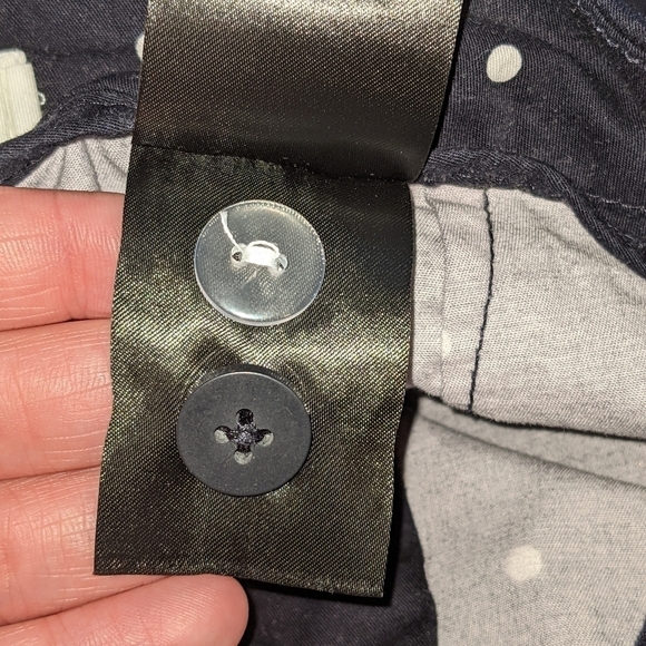 LOGG Black & White Cuffed Polka Dot Shorts Sz 10 - Picture 7 of 7